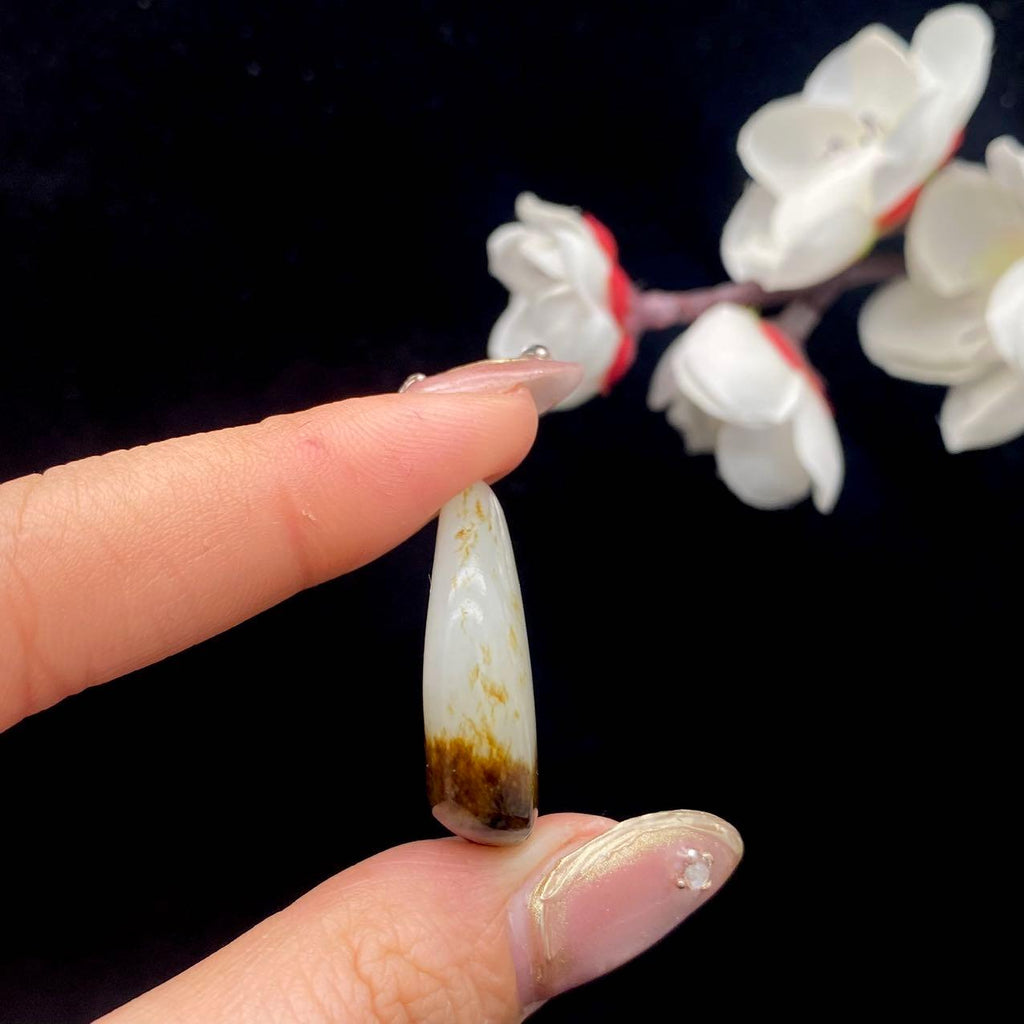 和田玉聚黑皮籽料吊坠籽（7.3g）