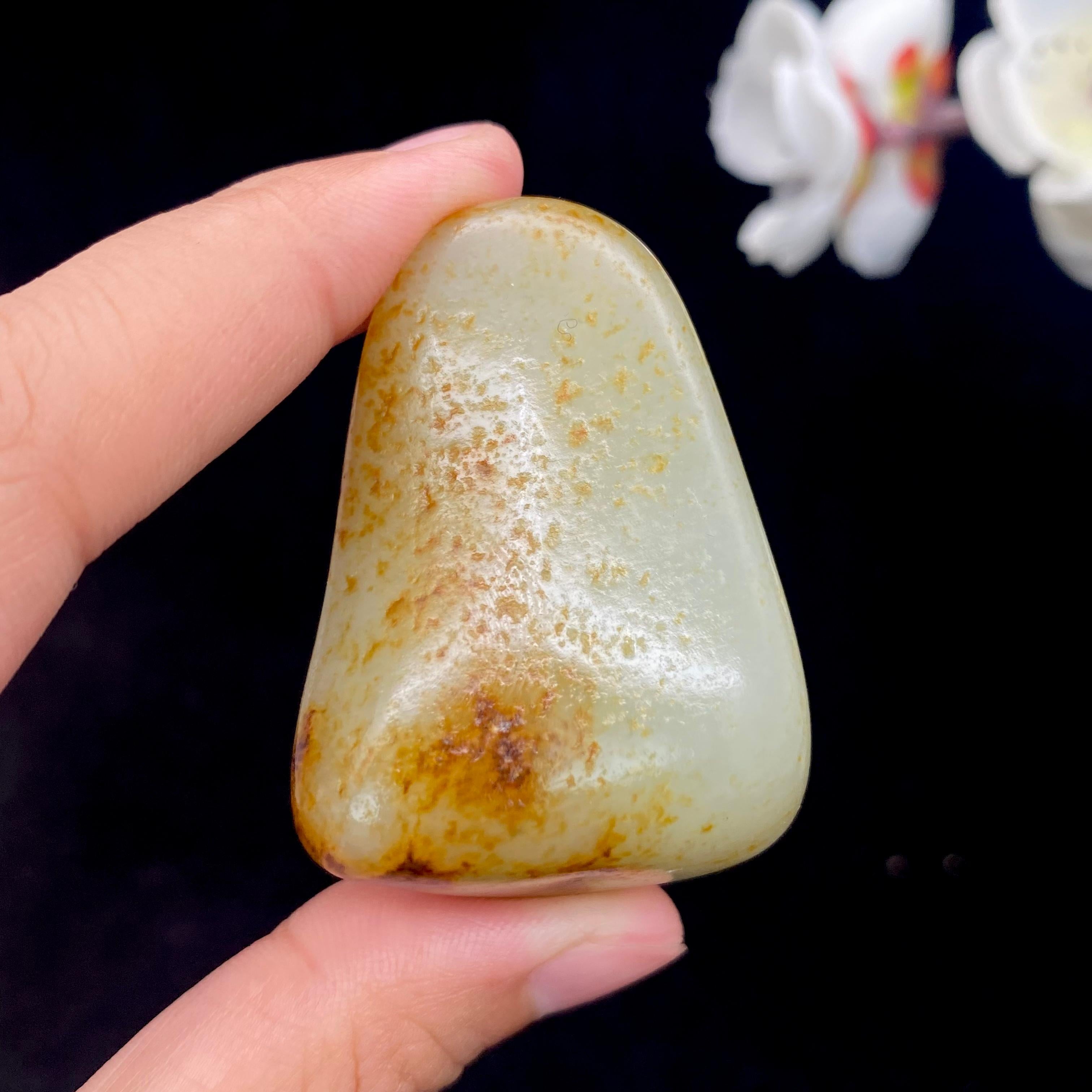 和田玉洒金皮籽料挂件（46.6g）