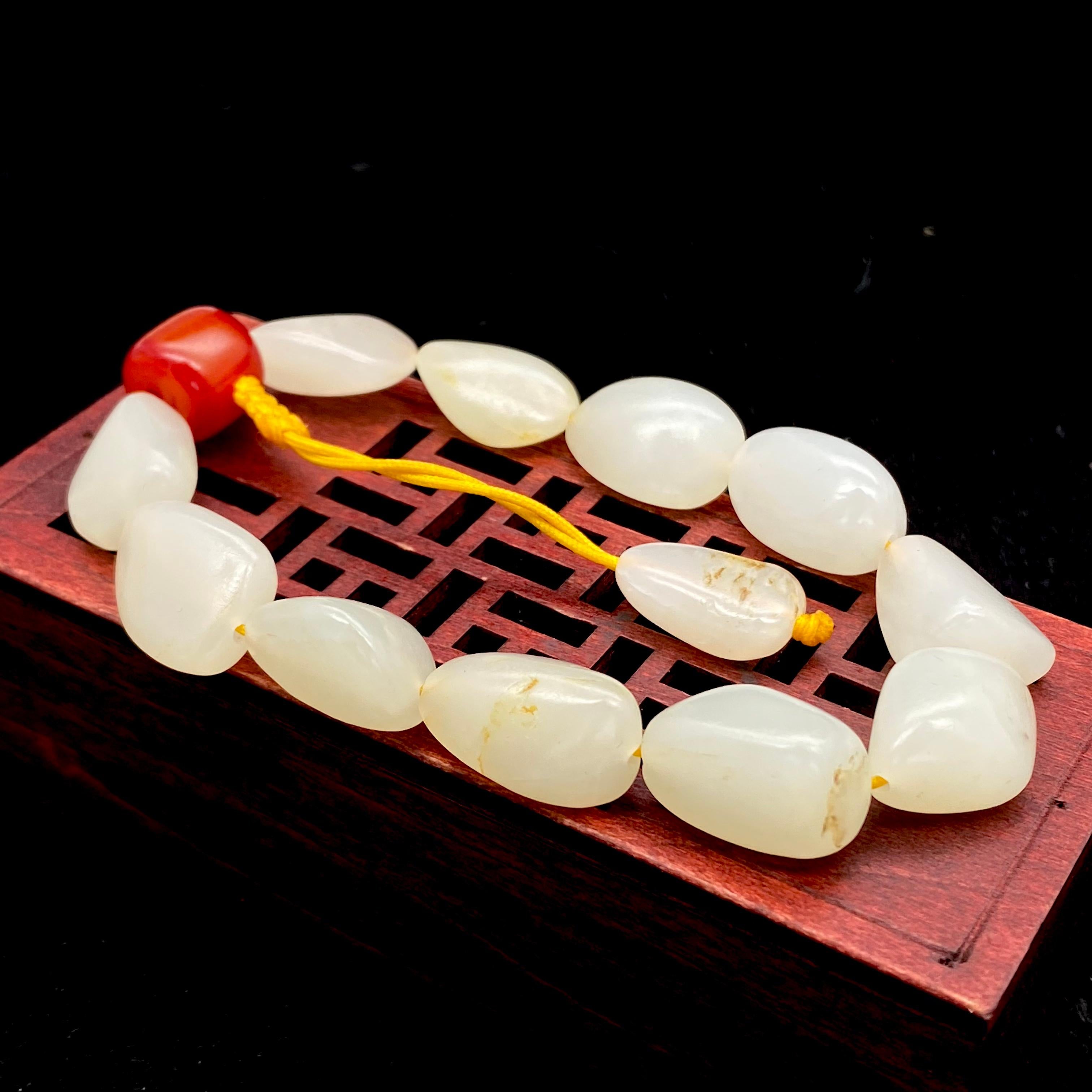 和田玉-白玉【精品手串】（30.8g）