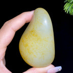 和田玉洒金皮白肉籽料原石（163.2g）