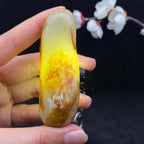 和田玉聚黄皮籽料挂件（77.6g）