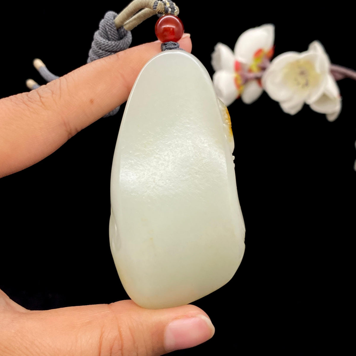 和田玉白玉籽料【文殊菩萨】（80g）