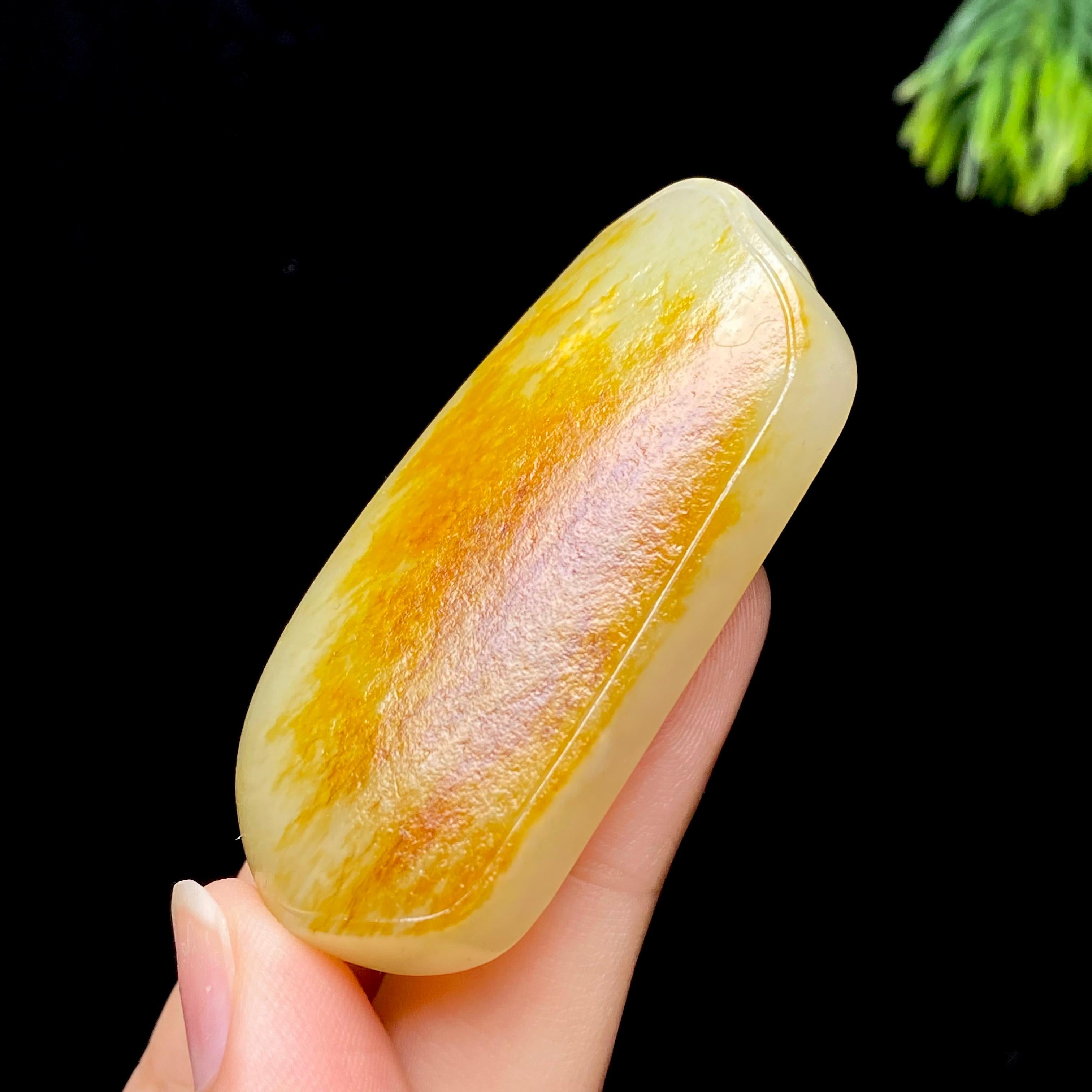 和田玉籽料无事牌（43.3g）