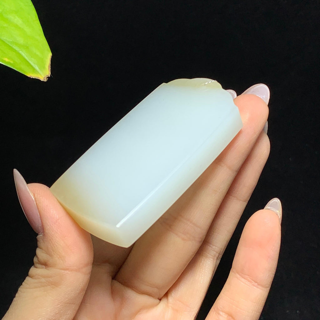 和田山料糖白玉无事牌挂件（62.6g）