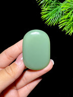 和田玉沙枣青无事牌（26.5g）