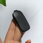 和田籽料黑青无事牌挂件（44.8g）