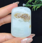 和田玉糖白料龙牌（55.2g）