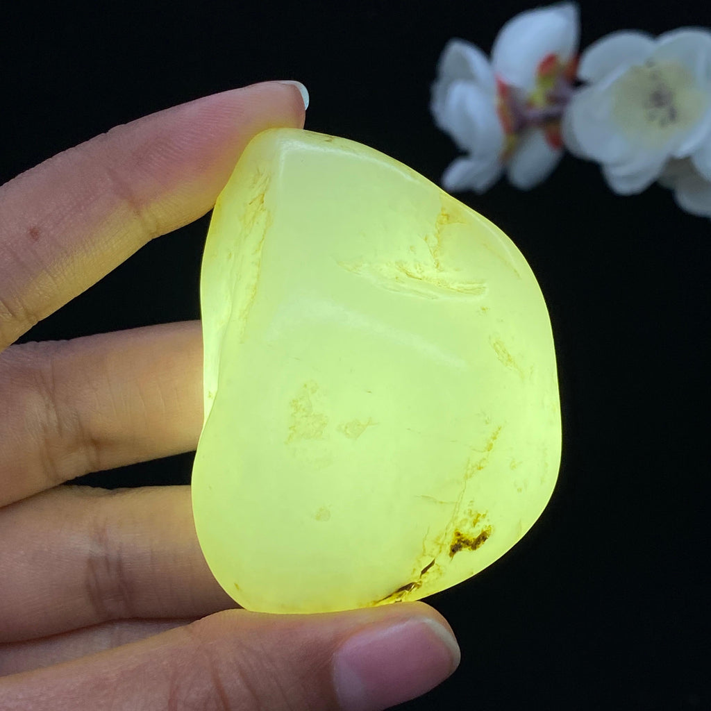 和田玉白玉籽料手把件（87.7g）