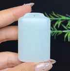 和田白玉莲花平安无事牌（52.3g）