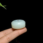 和田白玉外方内圆平安扣（37.3g）