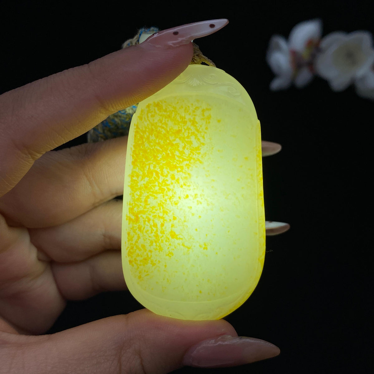 和田玉洒金皮籽料【平安无事牌】（57.5g）