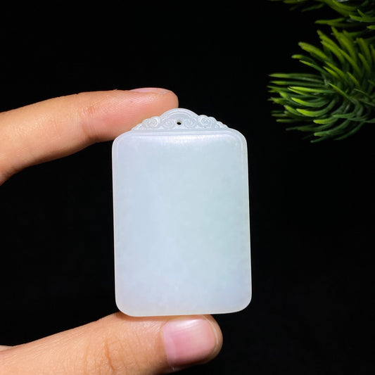 和田玉白玉平安无事牌（36.9g）