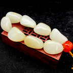 和田玉洒金皮【精品手串】（109.1g）