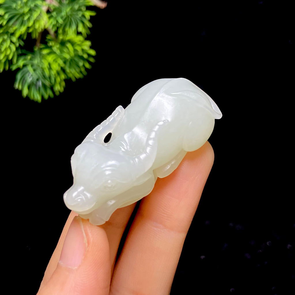 和田玉籽料牛气冲天（29.2g）
