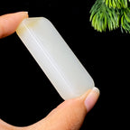 和田玉糖白无事牌（44.0g）