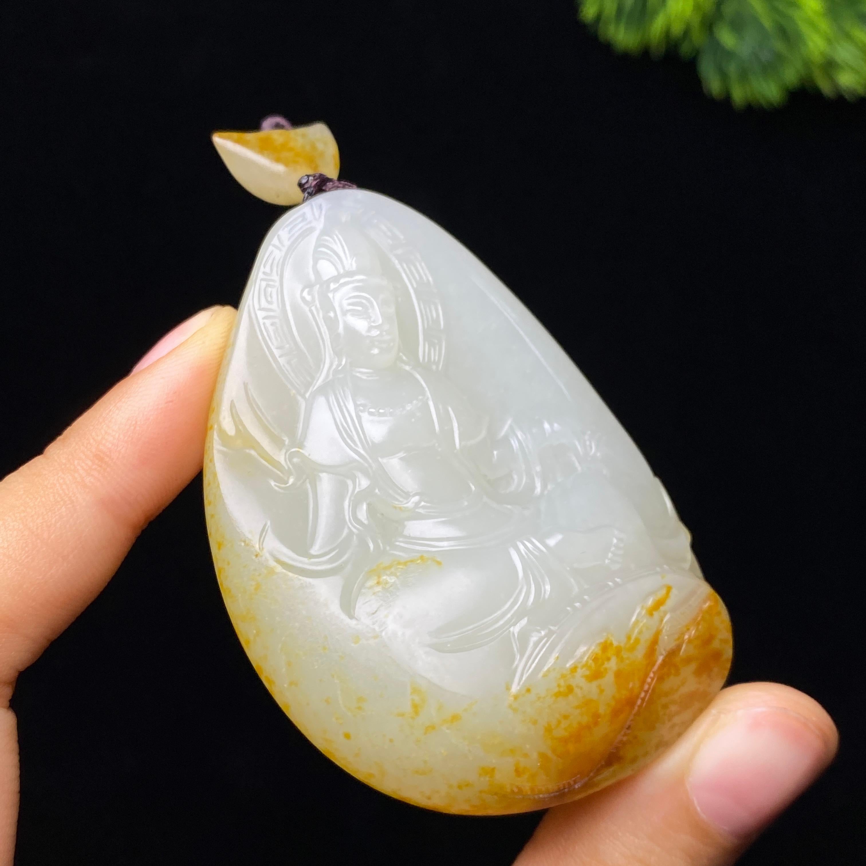 和田玉籽料观音（79.2g）