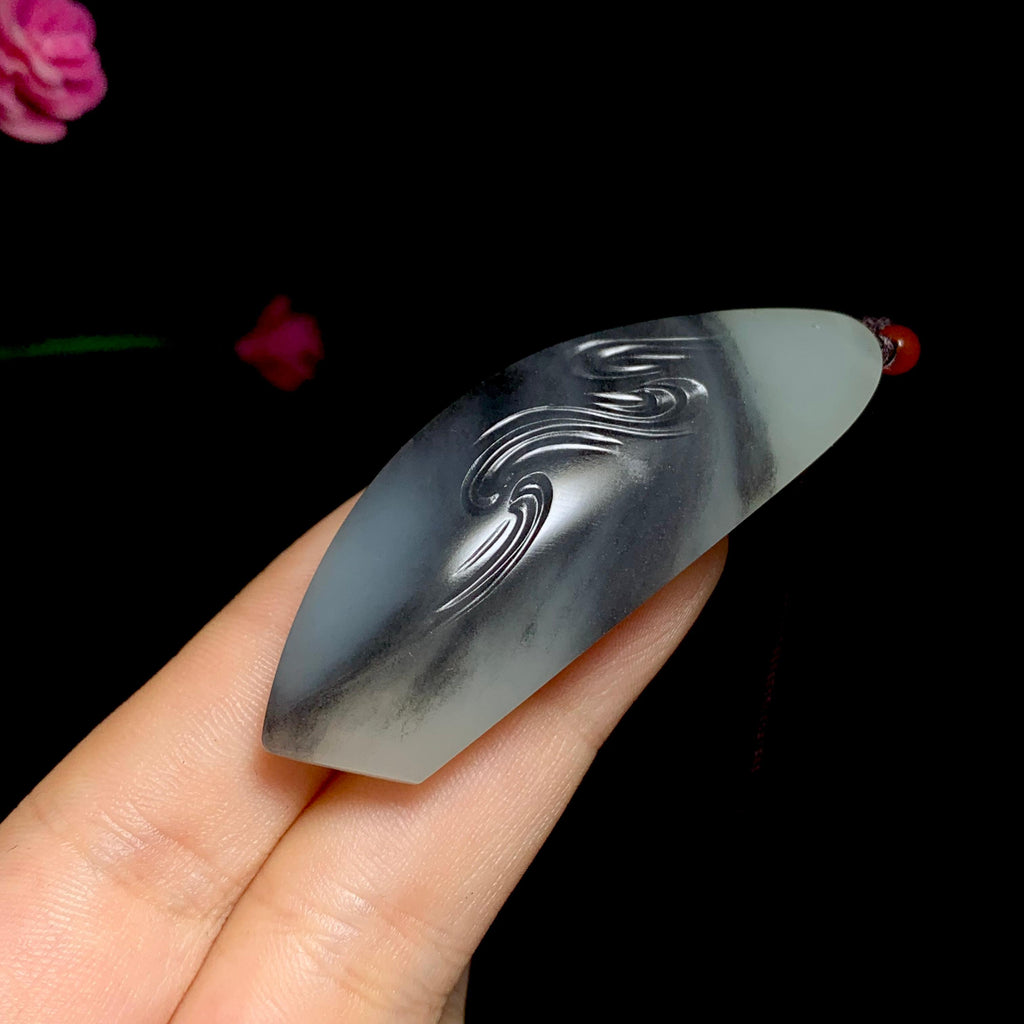 新疆于田山料青花随行挂件（23.8g）