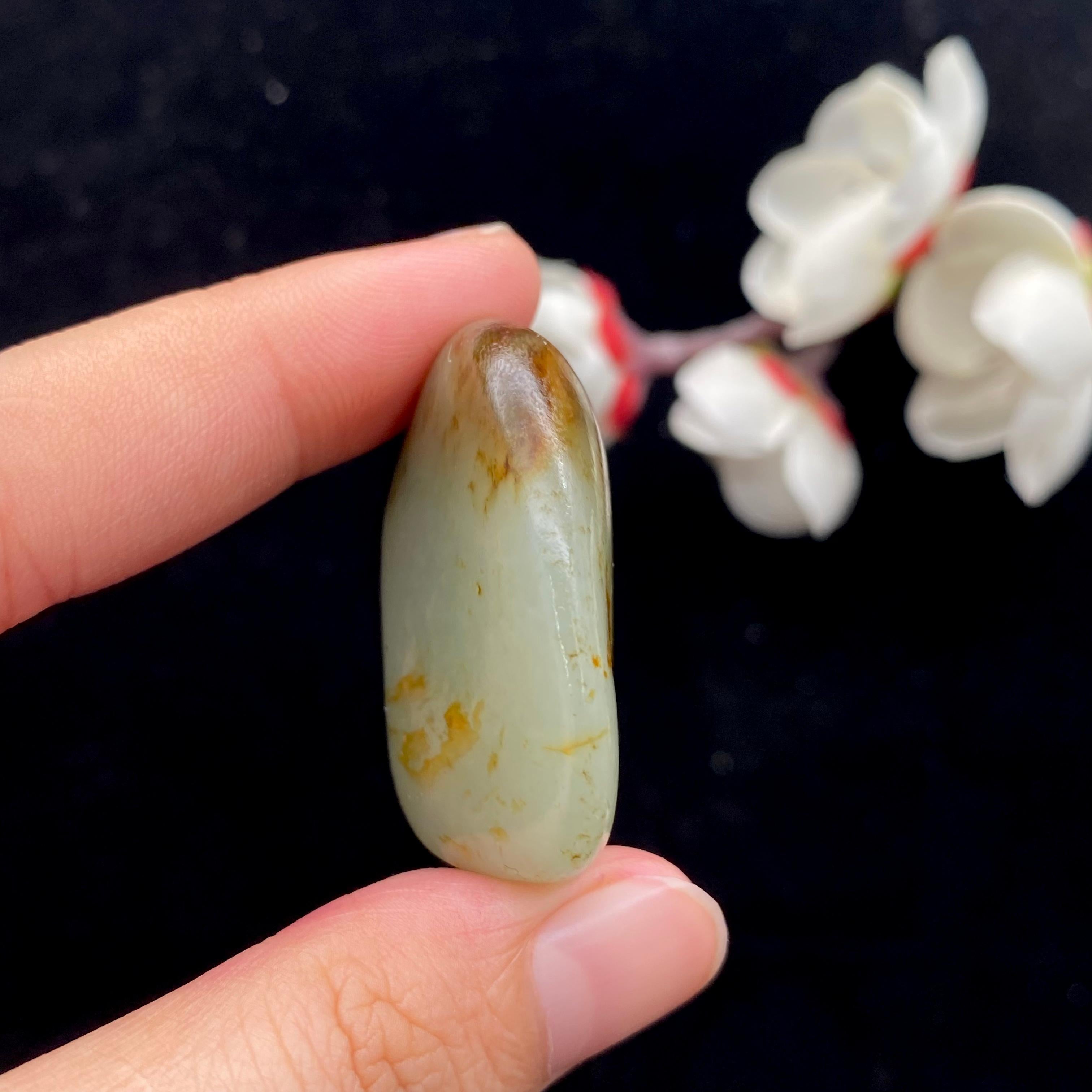 和田玉洒金皮籽料挂件（30.4g）