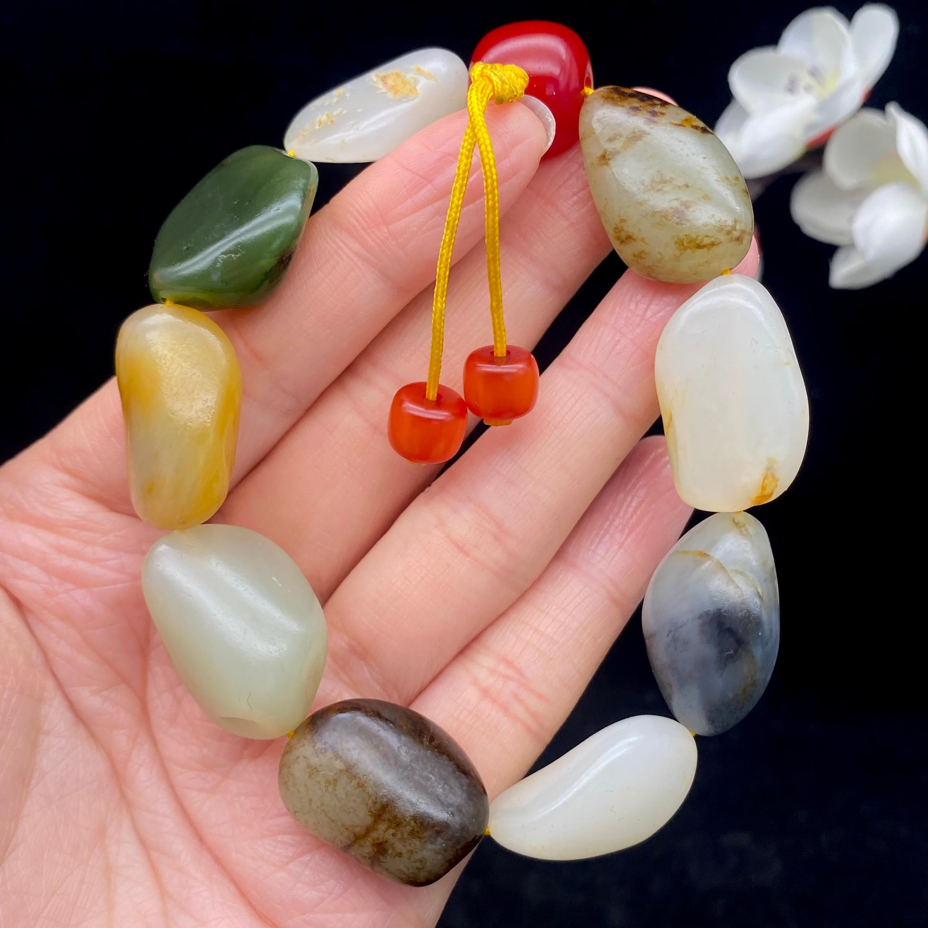 和田玉多宝籽料【精品手串】（61.9g）