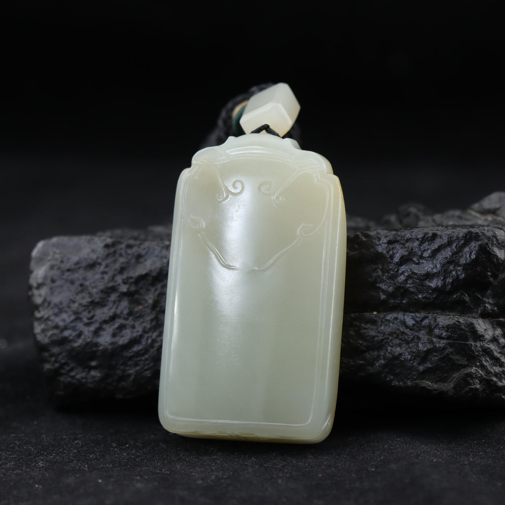 和田玉聚红皮无事牌（53.4g）