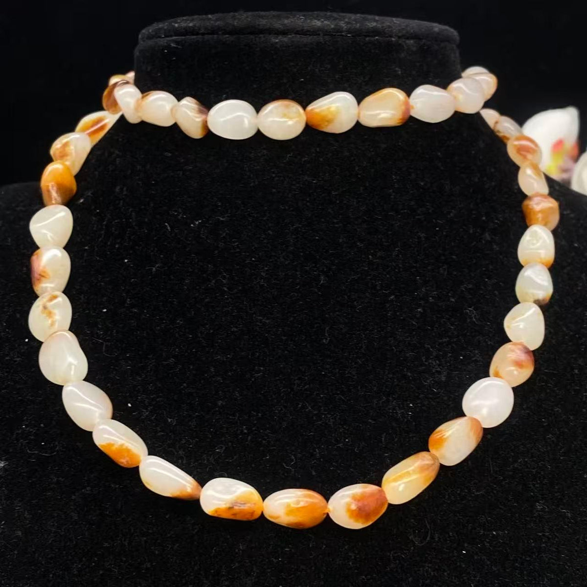 和田玉聚黄皮籽料【精品项链】（46.4g）