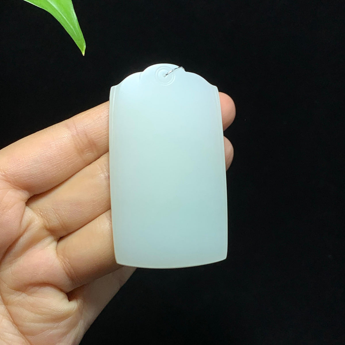 和田山料白玉无事牌挂件（54.5g）