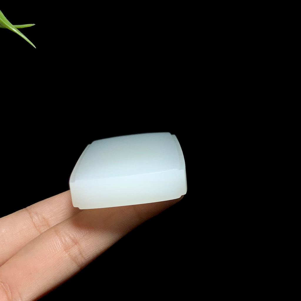 高品质和田玉羊脂白玉无事牌（77.2g）
