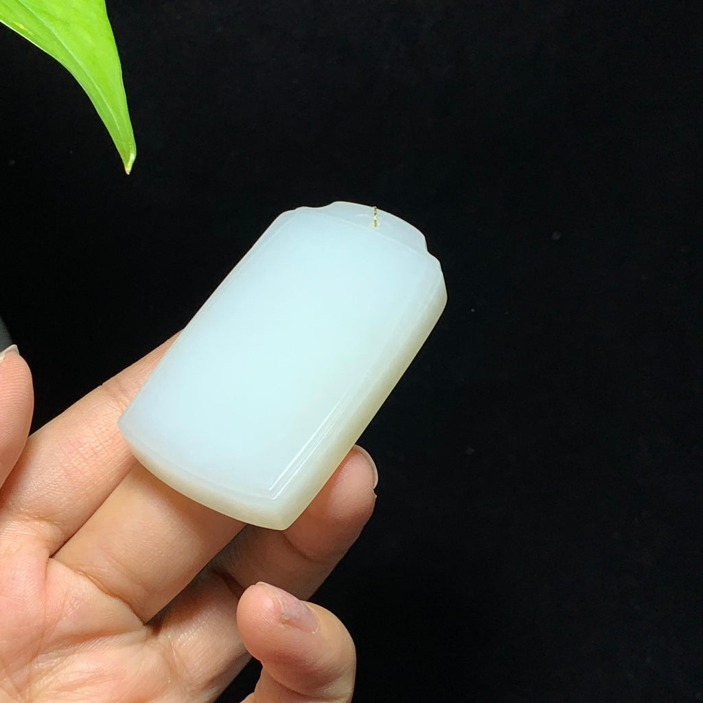 和田山料白玉无事牌挂件（50.8g）