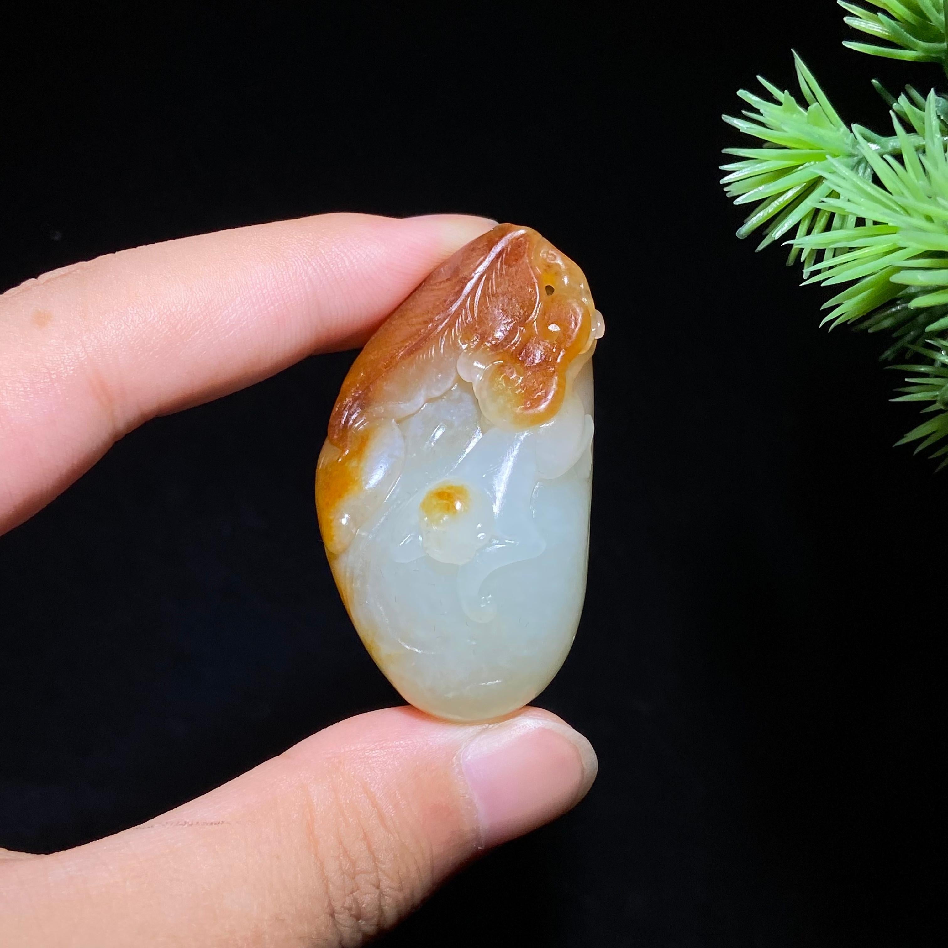 和田玉籽料一叶封侯（27.0g）