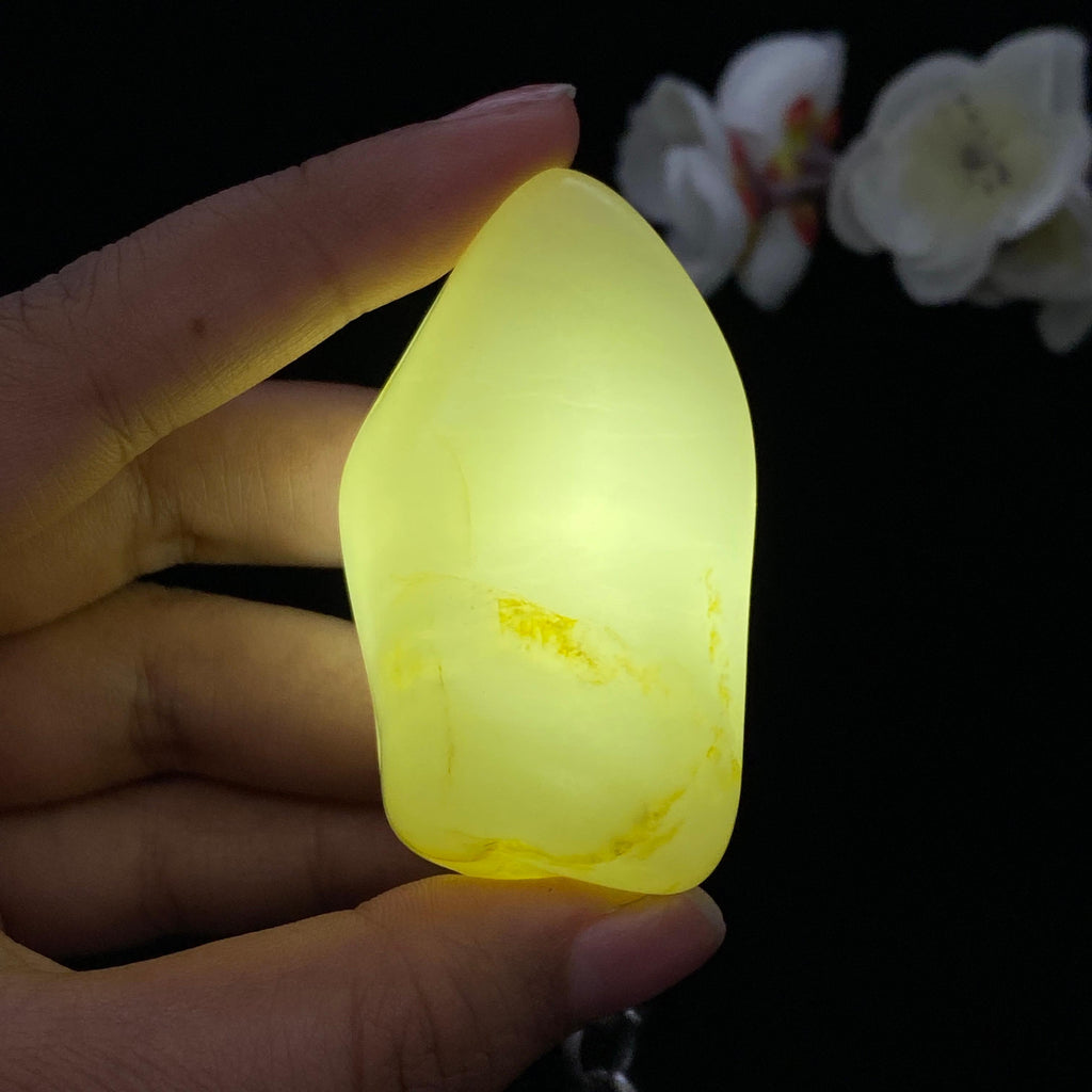 和田玉白玉带洒金皮籽料（66.7g）
