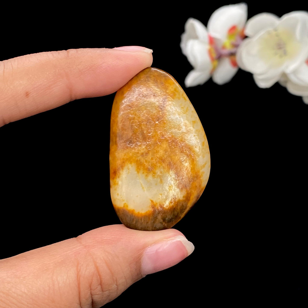 和田玉聚黄皮籽料挂件（19.8g）