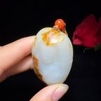 和田玉籽料挂件大日如来（57.8g）
