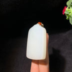高品质和田羊脂白玉无事牌（52.6g）