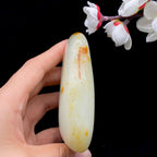 和田玉洒金皮籽料手把件（277.4g）