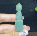 新疆和田玉且末蓝宝宝佛摆件（20.3g）