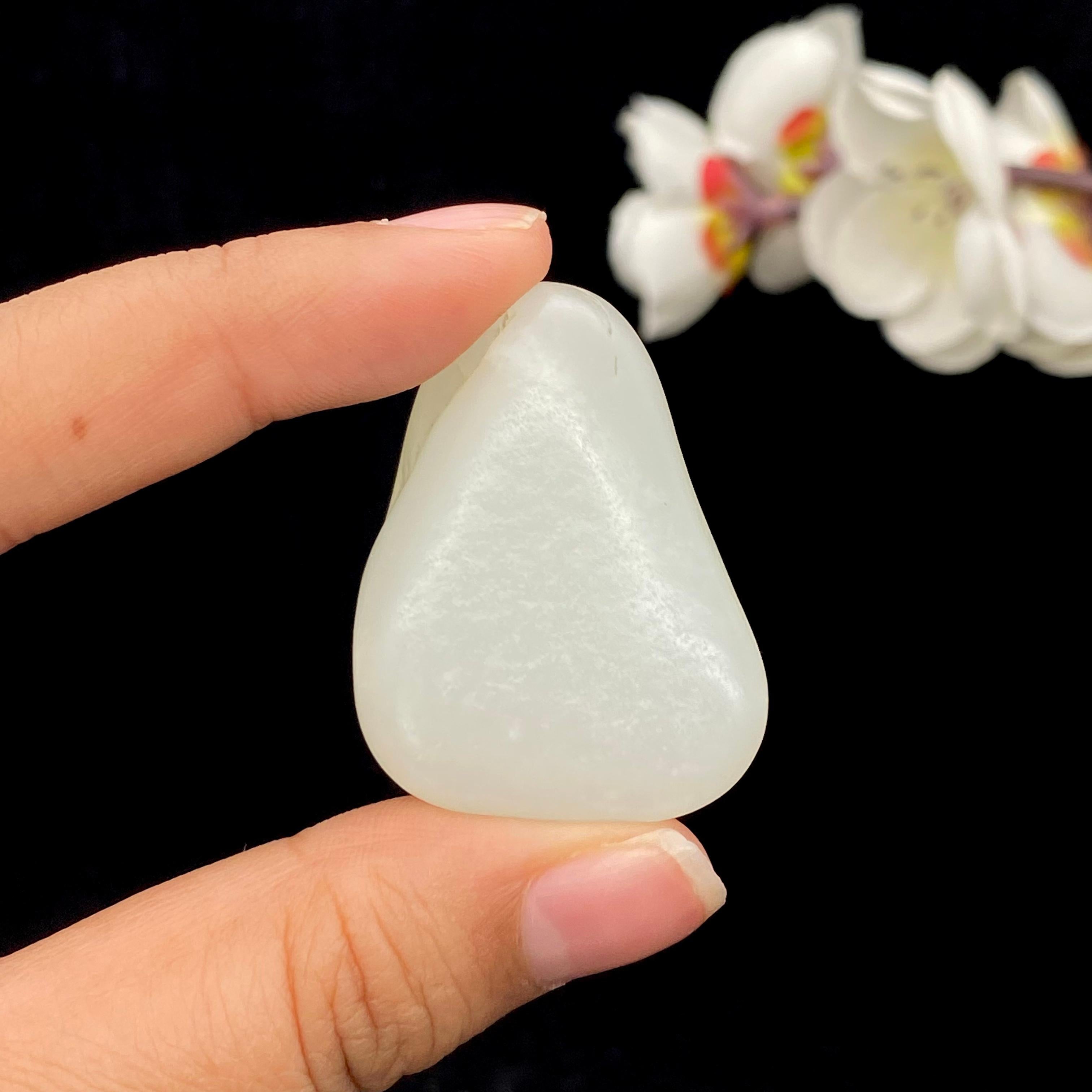 和田玉白玉籽料挂件（22.6g）