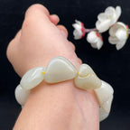 和田玉白玉籽料【精品手串】（56.5g）