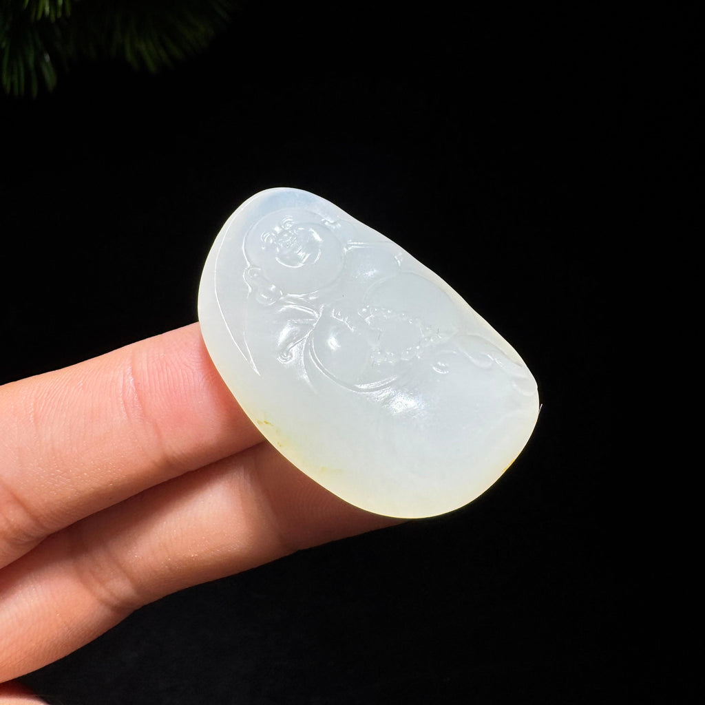 和田玉籽料白玉佛公（17.5g）