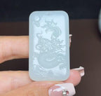 和田羊脂天山水龙牌（29.2g）