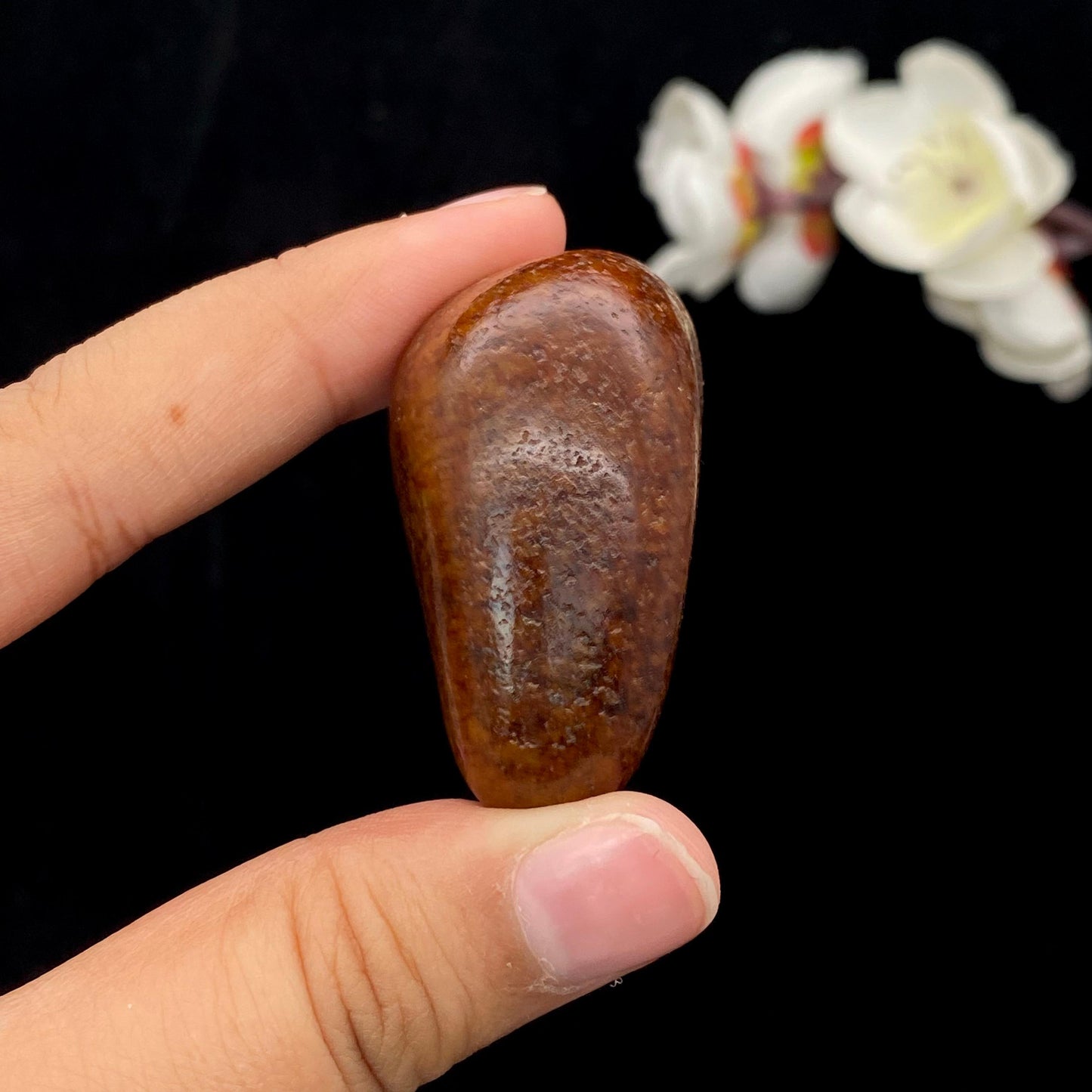 和田玉红沁皮籽料原石（45g）