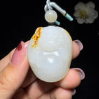 收藏级和田玉籽料挂件佛公（34.5g）