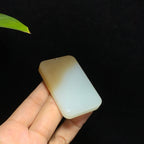 和田山料糖白玉无事牌挂件（60.0g）