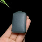 和田玉一细塔青无事牌（55.7g）