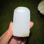 和田玉糖白平安无事牌（66.9g）