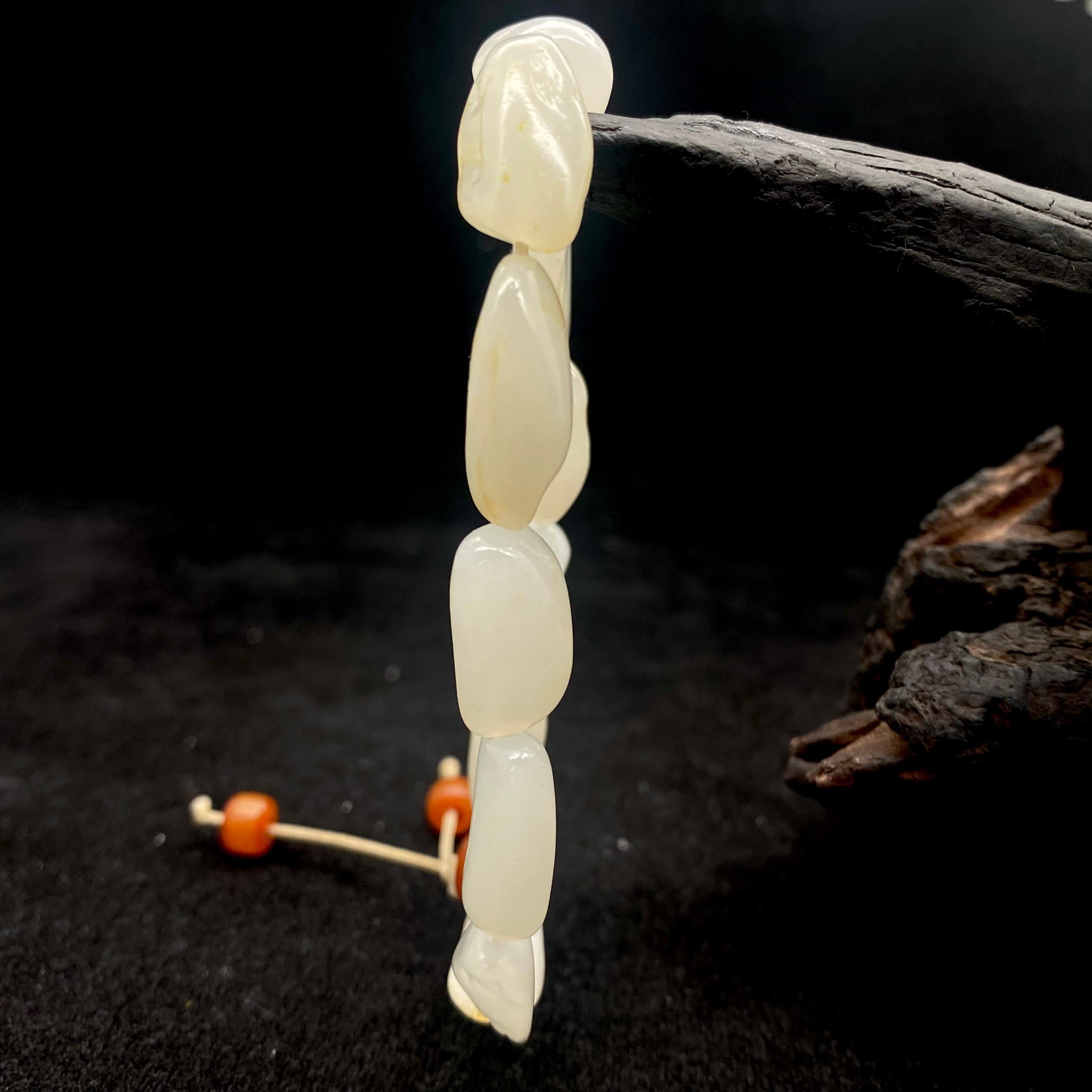 和田玉白玉【精品手串】（19.4g）