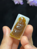 和田玉新疆且末料糖羊脂玉弥勒笑佛（16.8g）