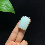 高品质和田山料羊脂白玉无事牌挂件（26.0g）