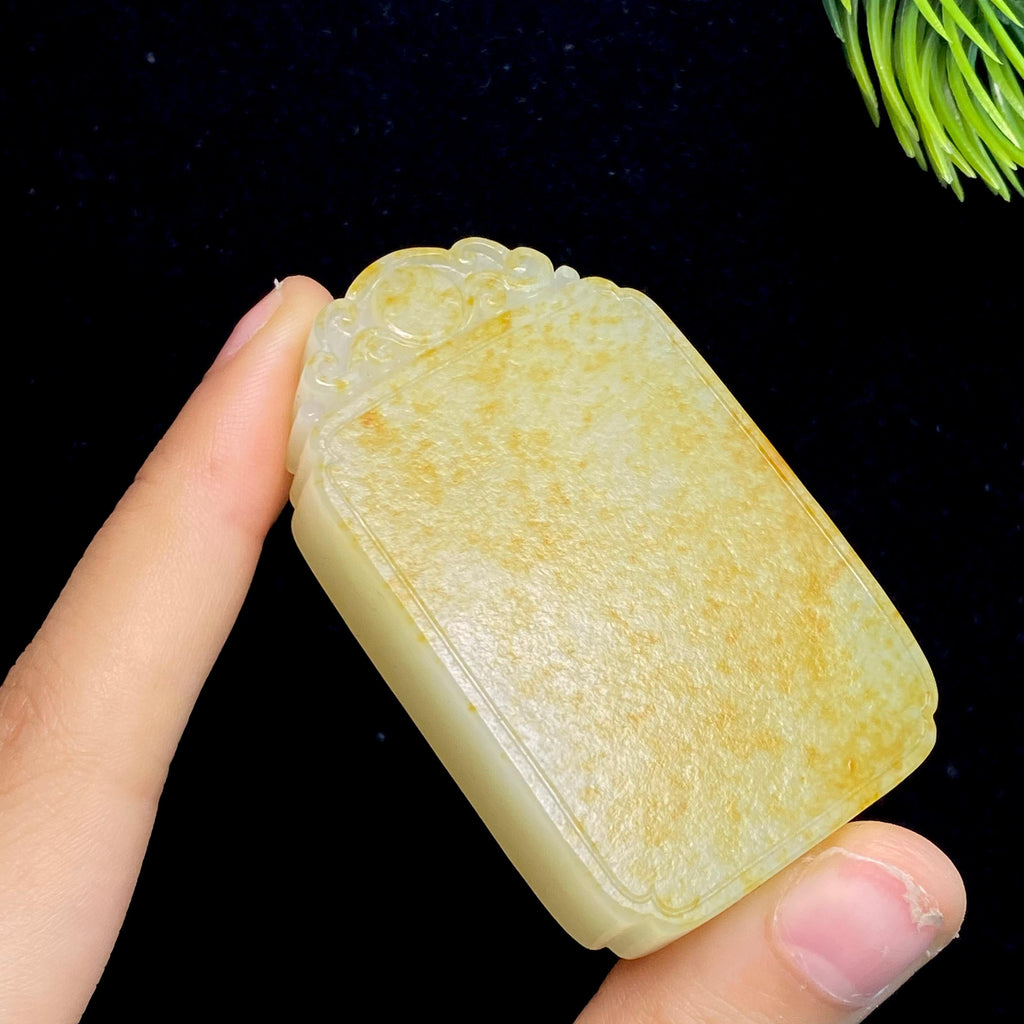 和田玉籽料无事牌（75.3g）