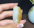 新疆和田玉且末糖白羊脂玉金玉满堂（24.1g）