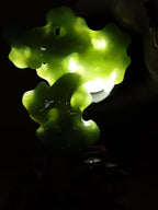 和田玉碧玉太湖石摆件（149g）